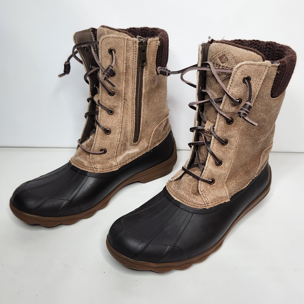 Sperry Top Sider Syren Misty Womens Size 8 Waterproof Duck Boots Rain Brown